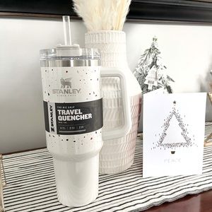 NEW! Stanley Adventure Quencher Travel Tumbler Straw Cup 40 oz TERRAZZO PEARL